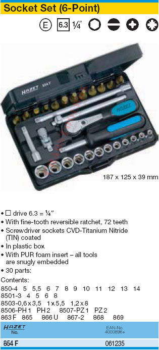 hazet 854 socket set