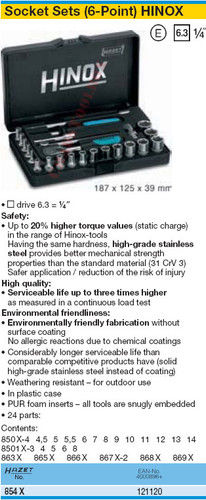 HAZET 854X SOCKET SET