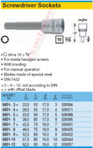 HAZET 8801-8 SCREWDRIVER SOCKET