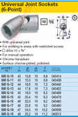 HAZET 880G-17 6-POINT SOCKET WITH JOINT