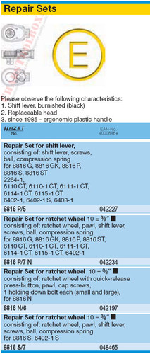 HAZET 8816P/7N REPAIR SET