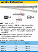 HAZET 8822-10 WOBBLE EXTENSION 10 (3/8")