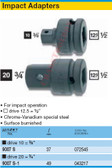 HAZET 9007S-1 ADAPTER FOR IMPACT SOCKETS