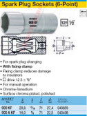 HAZET 900AKF SPARK PLUG SOCKET