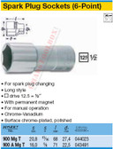 HAZET 900AMGT SPARK PLUG SOCKET