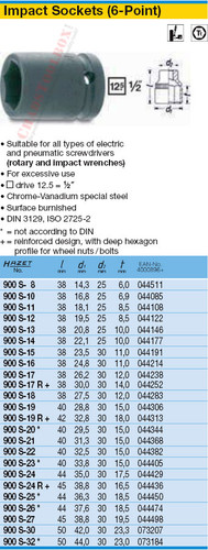 HAZET 900S-32 6-POINT IMPACT SOCKET