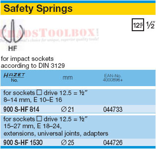 HAZET 900S-HF1530 SAFETY SPRING