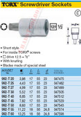HAZET 992-T25 TORX SCREWDRIVER SOCKET