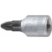1300001 Stahlwille 44PZ-1  1/4 Drive Pozidrive Socket