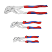 3X8605 Knipex 3 PC Plier Wrench Set w/ Ergo Handles 150, 180, and 250mm