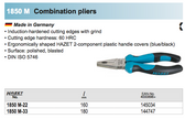 HAZET 1850M-22 COMBINATION PLIERS