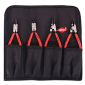 9K 00 19 52 US Knipex 4 PC.  CIRCLIP "SNAP-RING" SET IN POUCH