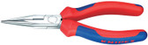 25 05 140 Knipex LONG NOSE PLIERS W/ CUTTER-COMFORT GRIP
