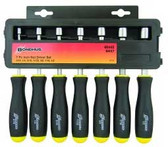 48445 Bondhus 7pc Hollow Shaft Inch nut driver set 3/16, 1/4, 5/16, 11/32, 3/8, 7/16, and 1/2"
