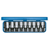 Gedore 6150050 Screwdriver bit socket set 1/2" 9 pcs IS-PH-XZN INX 19 PM