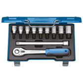 Gedore 6155280 IN 19 9//32AF Screwdriver bit socket 1//2/" in-hex 9//32/"