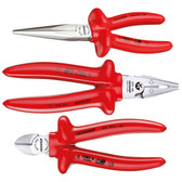 Gedore 6708120 VDE Pliers set with VDE dipped insulation 3 pcs VDE S 8003