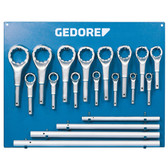 Gedore 6049250 Single ended ring spanner set 19 pcs 24-85 mm 2 ATM
