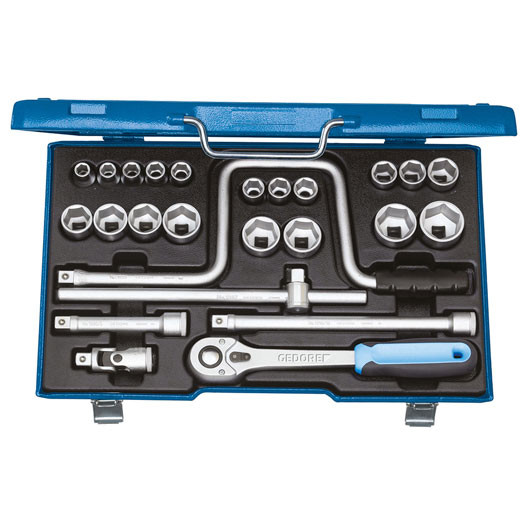 ＧＥＤＯＲＥ 6151960 ソケットセット １／２ Ｄ１９ＴＭＵ‐１０ 6151960 ゲドレー社 D19TMU-10 Gedore 6151960 Socket set 1⁄2\" 25 pcs UD 10-32 mm D 19 TMU-10