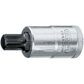 Gedore 1621513 Screwdriver bit socket 1/2" ball-end in-hex 12 mm 