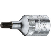 Gedore 1707736 Screwdriver bit socket 1/4" hex 2.5 mm IN 20 2,5