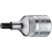 Gedore 6178490 Screwdriver bit socket 1/4" hex 6 mm IN 20 6