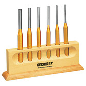 Gedore 8757240 Pin punch set 6 pcs in wooden stand 116