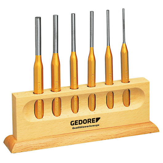 Gedore 116 L Pin punch set 6 pcs in plastic holder