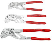 Knipex 3 pc Micro Pliers Wrench Set, 125, 150, and 180mm