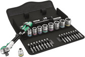 WERA 05004049001 8100 SB 9 ZYKLOP SPEED RATCHET SET. IMPERIAL 3/8 29PCS RATCHET SET 3/8 DRIVE IMPERIAL