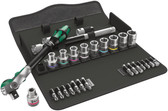 WERA 05004079001 8100 SC 9 ZYKLOP SPEED RATCHET SET. IMPERIAL 1/2 28 PCS RATCHET SET 1/2" DRIVE IMPERIAL
