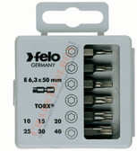 FELO 31419 Profi Bit Box 6 Bits x 2" - Torx