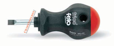22099 FELO 5.5mm x 1mm x 1" Stubby Slotted Screwdriver