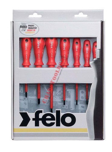 51401 FELO Phillips & Slotted 7 Pc Insulated Screwdriver Set