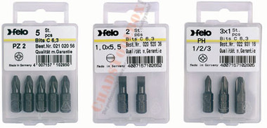 FELO 10299 Torx T10 x 1" Bits on 1/4" stock - 2 per pkg