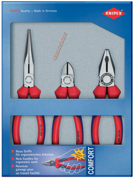 NWS VDE Pliers and Cutters Set, 3 Pieces