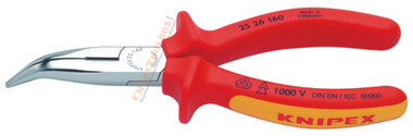 2526 160  Knipex Chain Nose Side Cutting Pliers