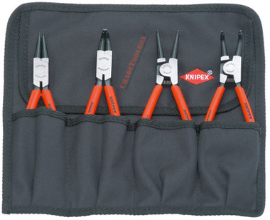 Knipex 00 19 56 4-PC. RETAINING RING PLIERS SET