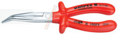 26 27 200 Knipex 8 inch ANGLED LONG NOSE PLIERS W/ CUTTER - 1,000V