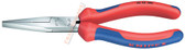 38 45 190 Knipex 7.5 inch LONG NOSE PLIERS W/O CUT - FLAT TIPS - COMFORT GRIP