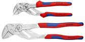 2X8605 Knipex 2 PC Plier Wrench Set w/ Ergo Handles 7" and 10"
