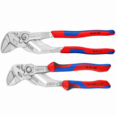 2X8605 Knipex 2 PC Plier Wrench Set w/ Ergo Handles 7" and 10"