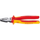 02 08 225  Knipex 9 inch HIGH LEVERAGE COMBINATION PLIERS - 1,000V *NEW updated handles*