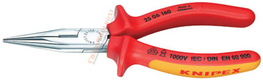 2506 160  Knipex Chain Nose Side Cutting Pliers