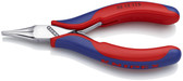 35 12 115 Knipex 4.5 inch ELECTRONICS PLIERS - FLAT TIPS