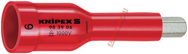 98 39 6  Knipex Screwdriver Socket Wrench - 3/8"