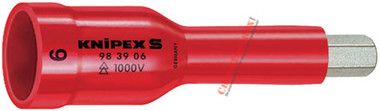 98 49 06 Knipex   SOCKET WRENCH - 1,000V - 6MM - 1/2 DRIVE