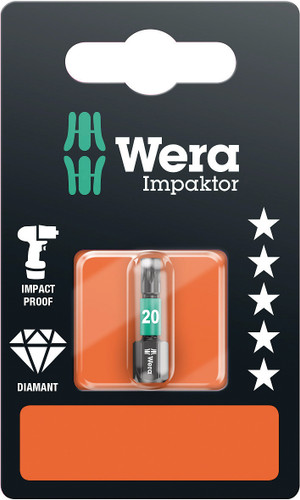 WERA 05073924001 867/1 IMP DC TX 20 X 25 MM SB TORX-BITS, IMPACT
