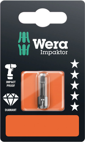 WERA 05073932001 868/1 IMP DC # 3 X 25 MM SB BITS FOR SQUARE SOCKET HEAD SCREW, IMPACT