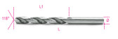 BETA 004120139 412 9,25-TWIST DRILLS CYLINDR. FINISHING 412 9,25